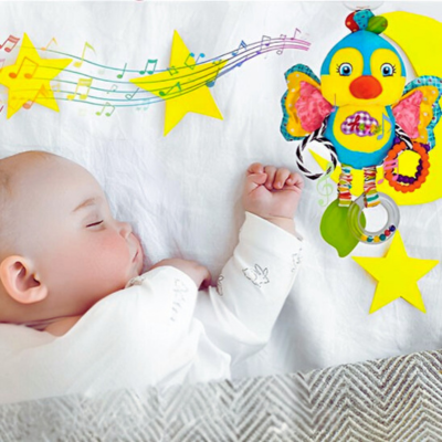 Hochet pour bebe-|BabyPlush|-Oiseau-bébé dodo