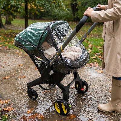 Housse de pluie pour poussette Doona en EVA HD | 3 en 1 – promenade sous la pluie au parc