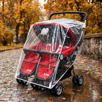 Housse de pluie pour poussette jumelée | Protect Twins