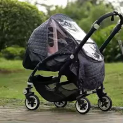 Housse protection poussette Bugaboo matelassée gris foncé