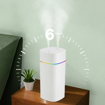 Humidificateur air chambre | TourelleBlanche™ – Hydratation 6 heures