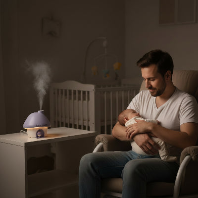 Humidificateur d'air bébé Champignon | La Maisonnette – Nuits difficiles avec bébé 