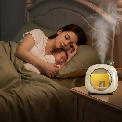 Humidificateur d'air bébé portable | Kasydoff – Allié de la respiration au lit avec maman