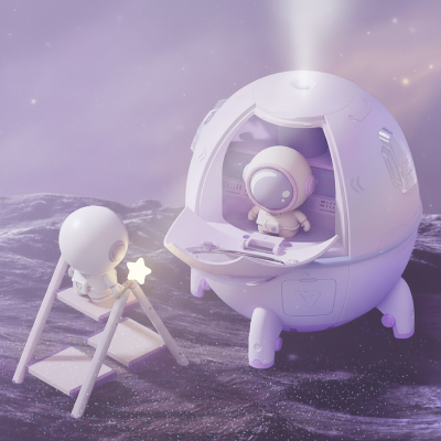 Humidificateur d’air chambre Capsule spatiale | JetDeFusée™ – Accompagne les rêves