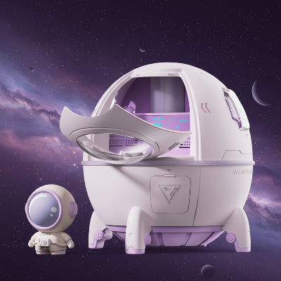 Humidificateur d’air chambre Capsule spatiale | JetDeFusée™ – USB violette