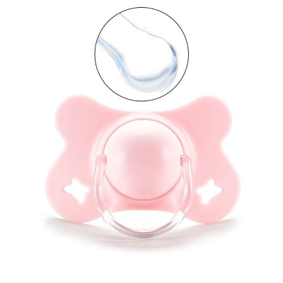 Sucette Pour Bébé Orthodontique Papillon | MaTutute™ ronde rose
