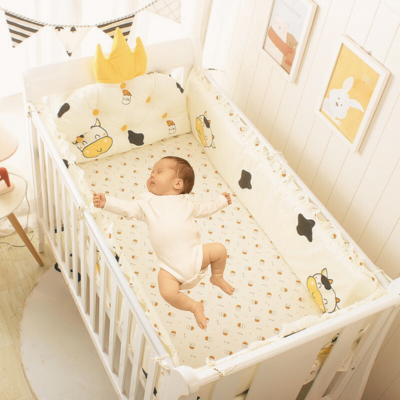 Linge de lit bébé 5 pièces DouxSommeil™ | Vache – Confortable