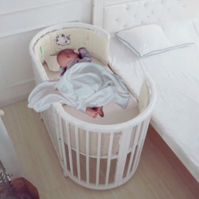 Lit Cododo Évolutif Ovale BerceauZC™ | Blanc indépendant
