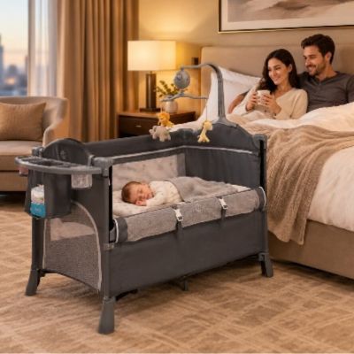 Lit de voyage bebe 4 en 1 pliable | Le multifonctionnel