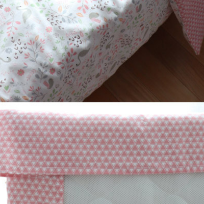 Literie bébé housse de couette cygne floral