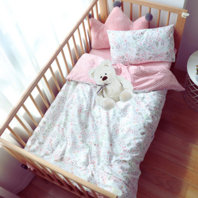 Literie bebe ensemble 3 pièces Cygne floral | MamanEtMoi™ – Fermeture éclair pratique