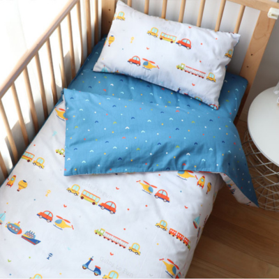 Literie bebe ensemble 3 pièces Véhicule en folie Nuits paisibles