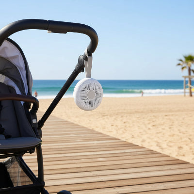 Machine à bruit blanc portable bébé 15 sons apaisants | DodoMobile™ -Vacances au bord de mer