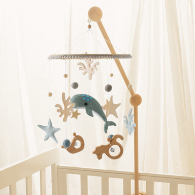 Mobile lit bébé | Moutons gris-Décoratif