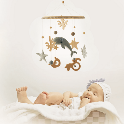 Mobile lit bébé | Petit dauphin-Ami
