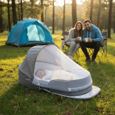 Nid bebe portable | Le voyageur – Famille en camping anti-moustique