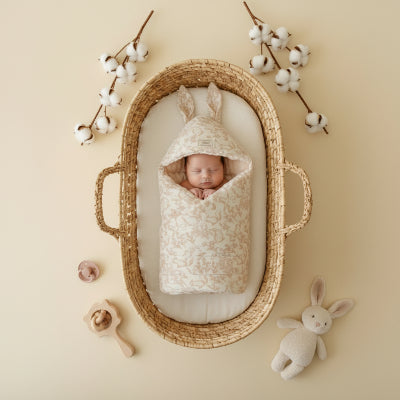 Nid d'ange bébé Oreilles de lapin | PremierCocon™ 
