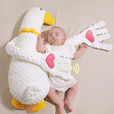 Oreiller pour bebe MainsMagiques™ | Oie tapotant
