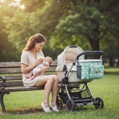 Organisateur de poussette grande capacité | Mouton – Maman donne  biberon bébé au parc