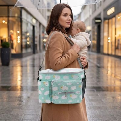 Organisateur de poussette grande capacité | Mouton – Maman et bébé sous la pluie