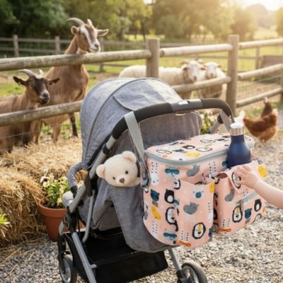 Organisateur de poussette multifonctionnel | Zoo – Promenade à la petite ferme