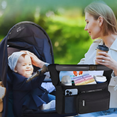 Organisateur poussette universel | HappyBaby™ – Organisation 3 secondes pour bébé et maman