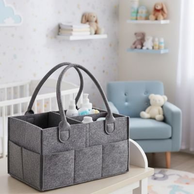 Panier rangement bébé | Pratique et élégant gris – Liberté de mouvement avec bébé