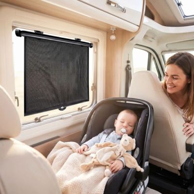 Pare-soleil universel | Rétractable – Bébé sieste paisible en auto