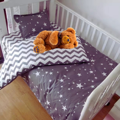 Parure de lit bebe 3 pièces | Ciel étoilé –Confortable