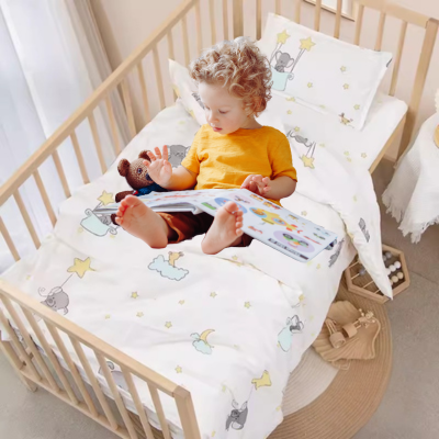 Parure de lit bebe 3 pièces | Éléphant magique durable