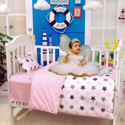Parure de lit bebe 3 pièces | Étoile de Star – Petite princesse