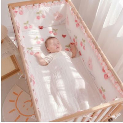 Parure de lit pour bébé 5 pièces CoconDouillet™ | Bonne nuit lapin - Sommeil retrouvé