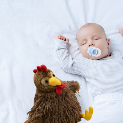 Peluche animaux-|Cocotte|-Rassurante