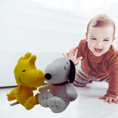 Peluche bebe-|Snoopy&Woodstok|-Éveil sensoriel