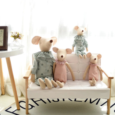 Peluche bebe-|Sourissimo|- Souris roses