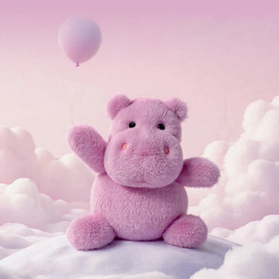 Peluche bebe-|Violetta|-Hippopotame