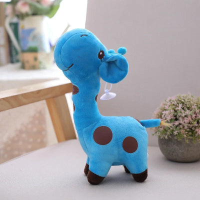 Peluche girafe-|Lily|-Bleu