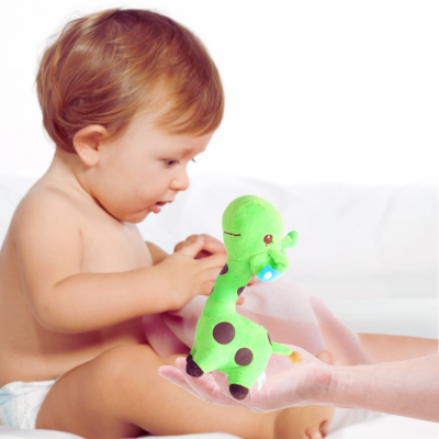 Peluche girafe-|Lily|-Réconfortante