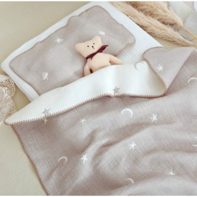 Plaid bebe coton biologique  | Corps célestes apaisants