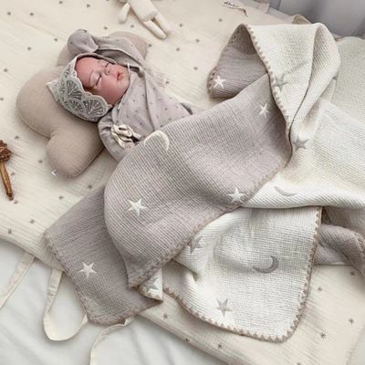 Plaid bebe coton biologique | Corps célestes sécurisants