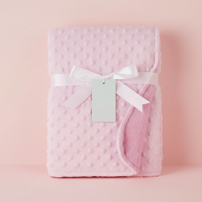 Plaid bebe thermique doublé | BubbleBlanket™ – Rose