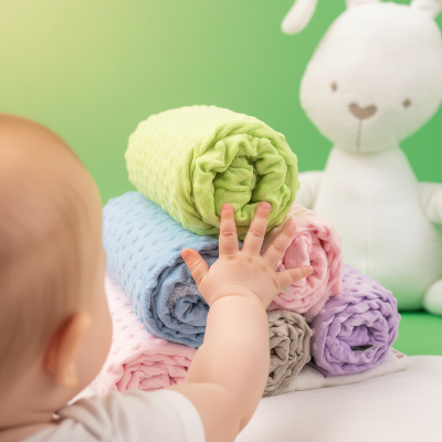 Plaid bebe thermique doublé | BubbleBlanket™ – Éveil des sens