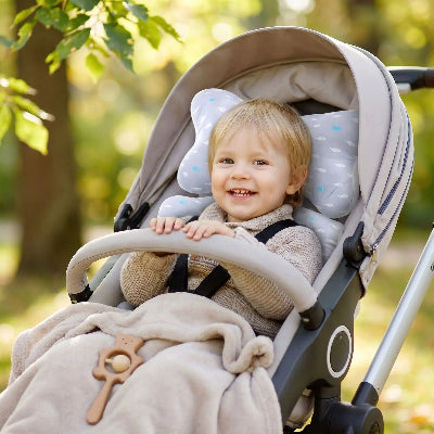 Réducteur de siège bébé ergonomique pour poussette – univers marin

