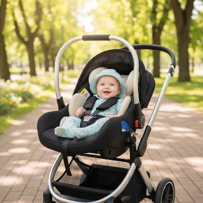 Réducteur de siège bébé universel | SortieSécure™ : 0-36 mois-beige