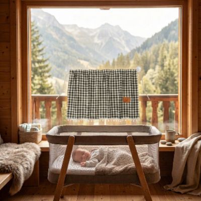 Rideau occultant voyage à ventouses auto | À carreaux – Barrière solaire pour bébé