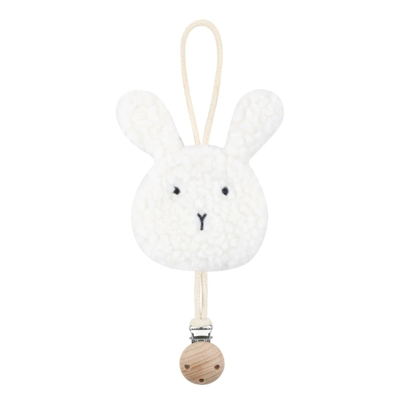 Attache sucette-|BabyPlush|-Pendentif-Blanc