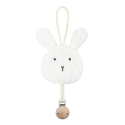 Attache sucette-|BabyPlush|-Pendentif-Blanc