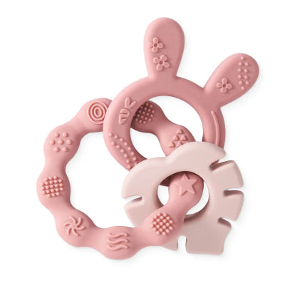 Anneau de dentition bebe-|StoreMaman|-Lapin Rose