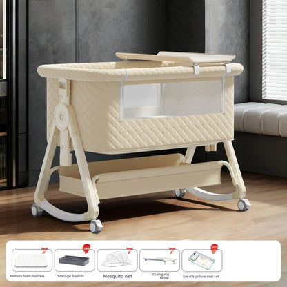 Lit bébé Babyfond amovible, multifonctionnel, pliable, portable, table à langer, lit pour nouveau-né, lit d'appoint