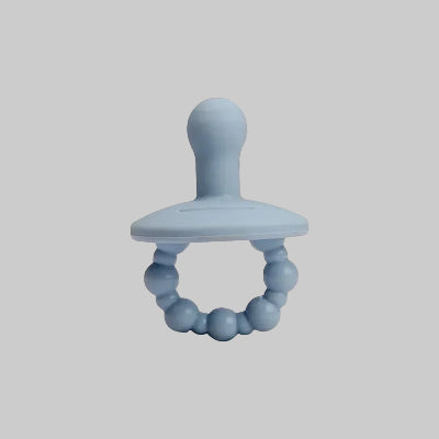 Sucette Bébé Silicone Souple avec Chainette | DodoZen™ bleu